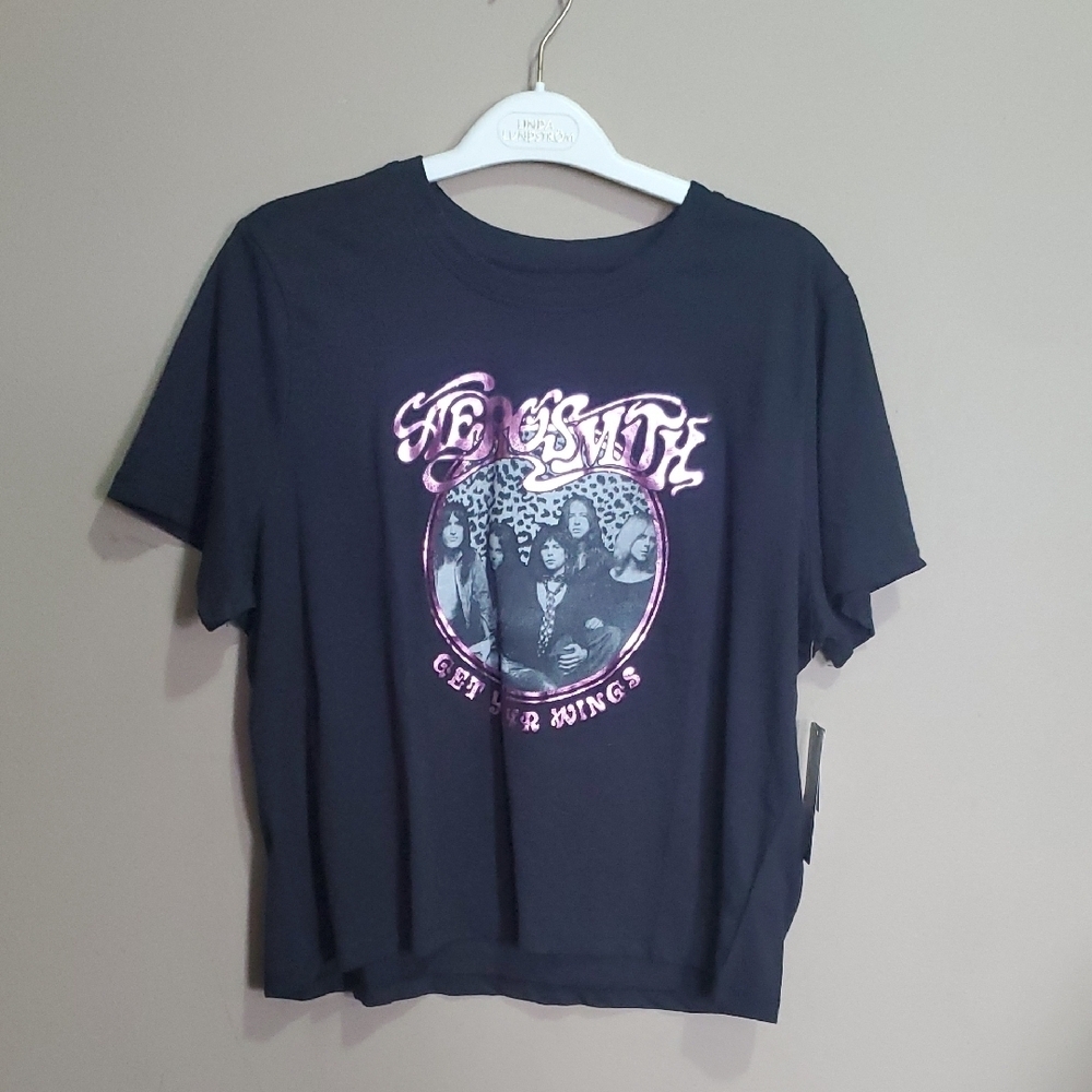Womans Black Graphic T-Shirt Size Xl